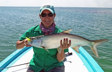 Mykel Hayden and a nice tarpon